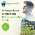The UCD School of Agriculture and Food Science will host two online information events on 28th and 29th April to provide an overview of the 14 entry routes available to students entering in September 2021.
